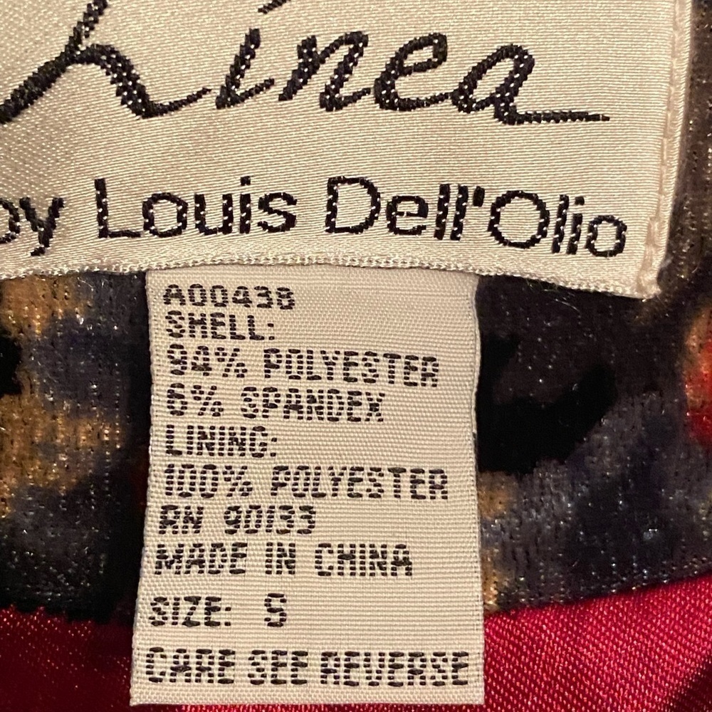 Linea By Louis Dell’ Olio Vintage Black with Bright Floral Velour Button Blazer - Picture 3 of 8